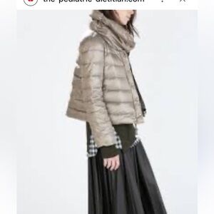 Herno inspired Zara grey puffer